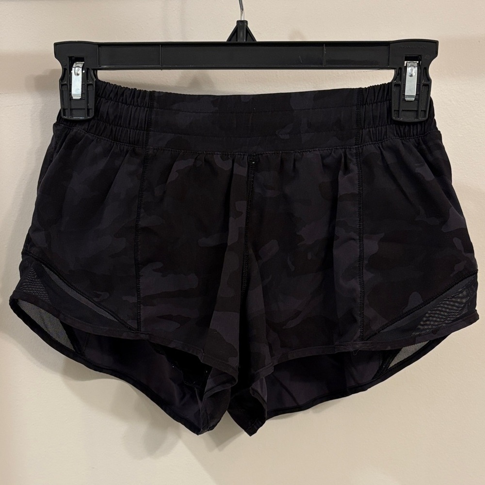 lululemon athletica Black Camo Athletic Shorts